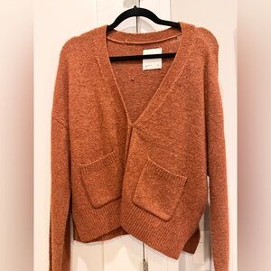 Abercrombie & Fitch Brown Cardigan Sweater